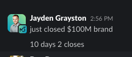 Jayden Grayston reports two closes in 10 days